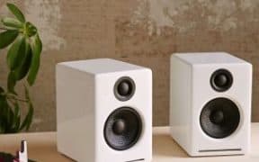 white dorm speakers