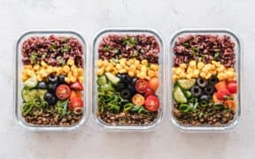 Fresh Meals in glass containers